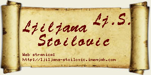 Ljiljana Stoilović vizit kartica